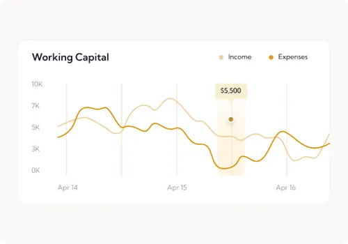 Real-time cash flow tracking